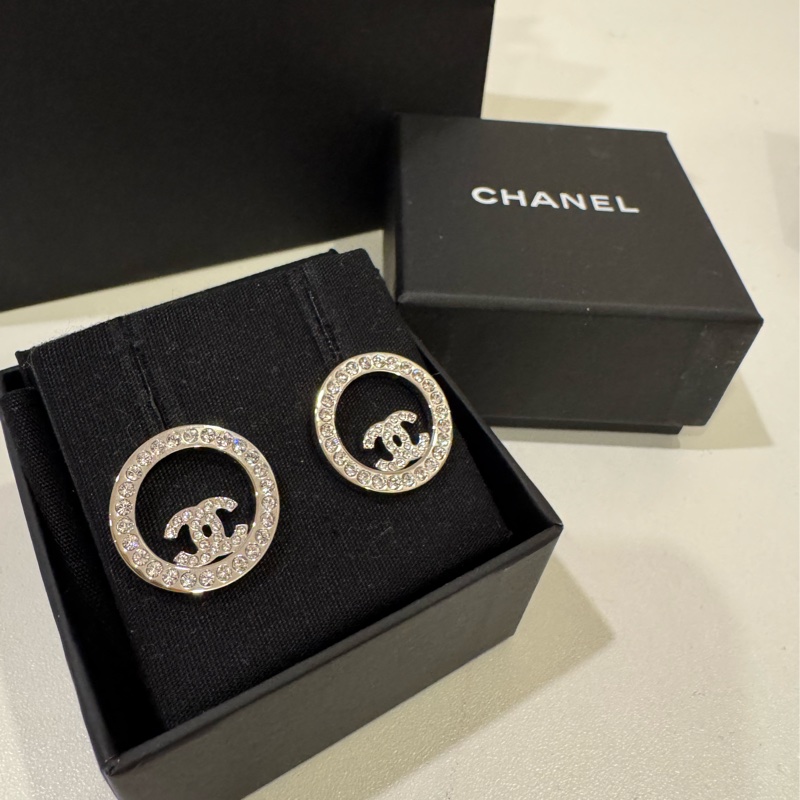 Chanel 滿鑽耳環-4