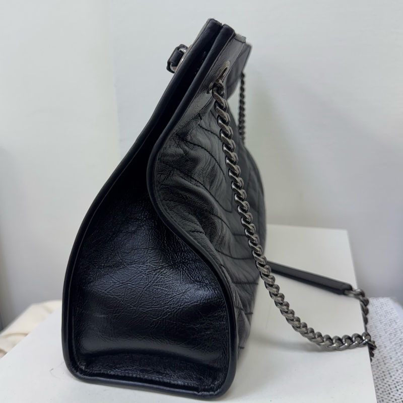Ysl niki 黑銀肩背包-2