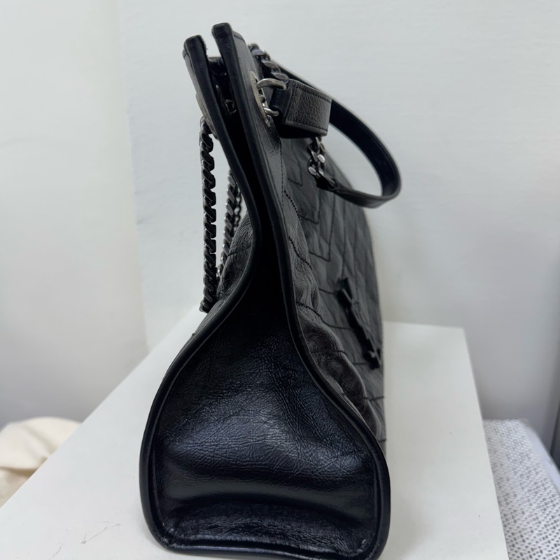 Ysl niki 黑銀肩背包-3