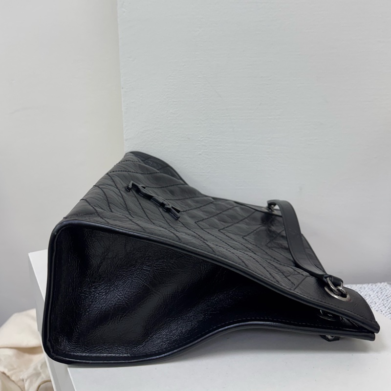 Ysl niki 黑銀肩背包-9