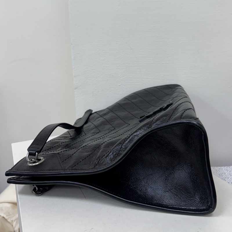 Ysl niki 黑銀肩背包-10