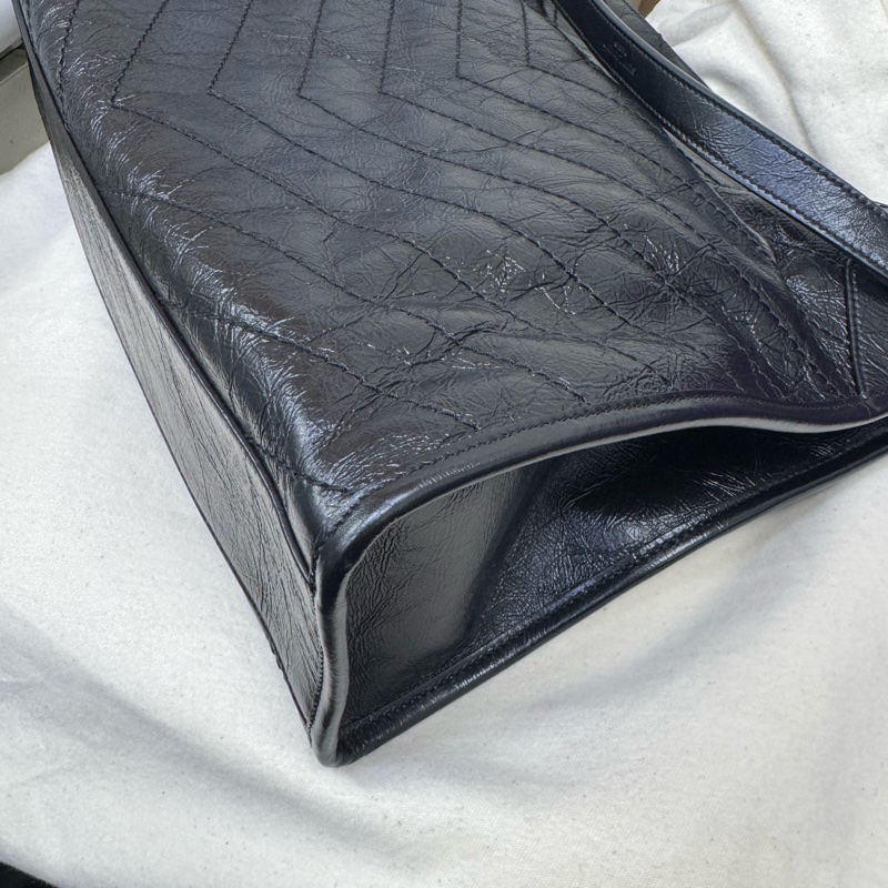 Ysl niki 黑銀肩背包-11