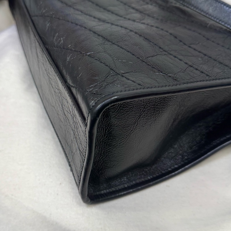 Ysl niki 黑銀肩背包-13