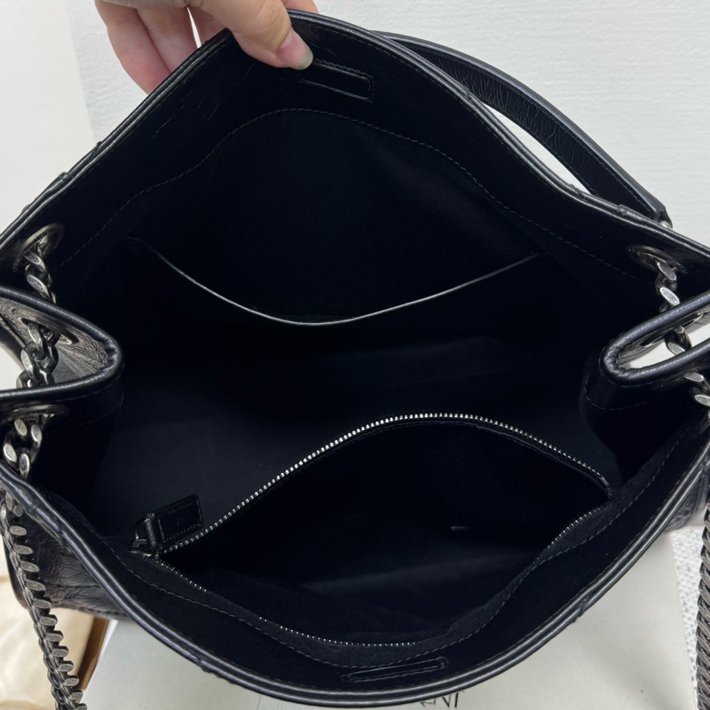 Ysl niki 黑銀肩背包-15
