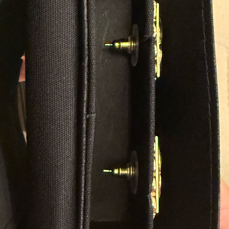 Chanel方型花邊耳環 全新台灣專櫃入-2