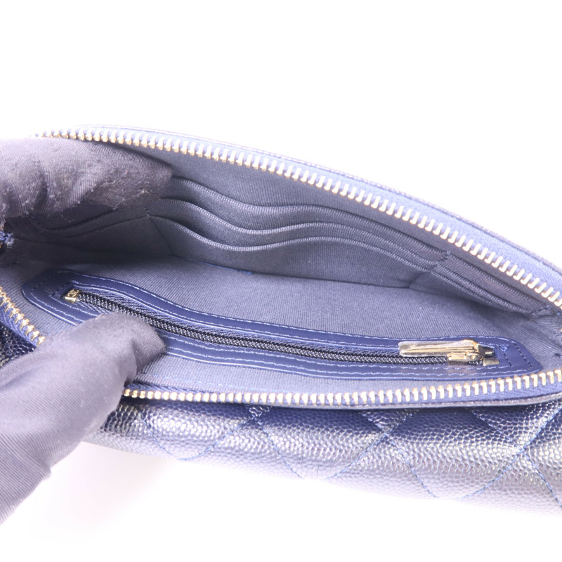 CHANEL 牛皮皮革Chain Shoulder Bag金扣鏈帶肩背袋-6