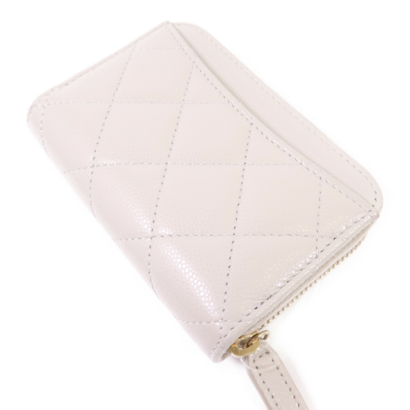 CHANEL 牛皮皮革Coin Case金扣零錢包-3