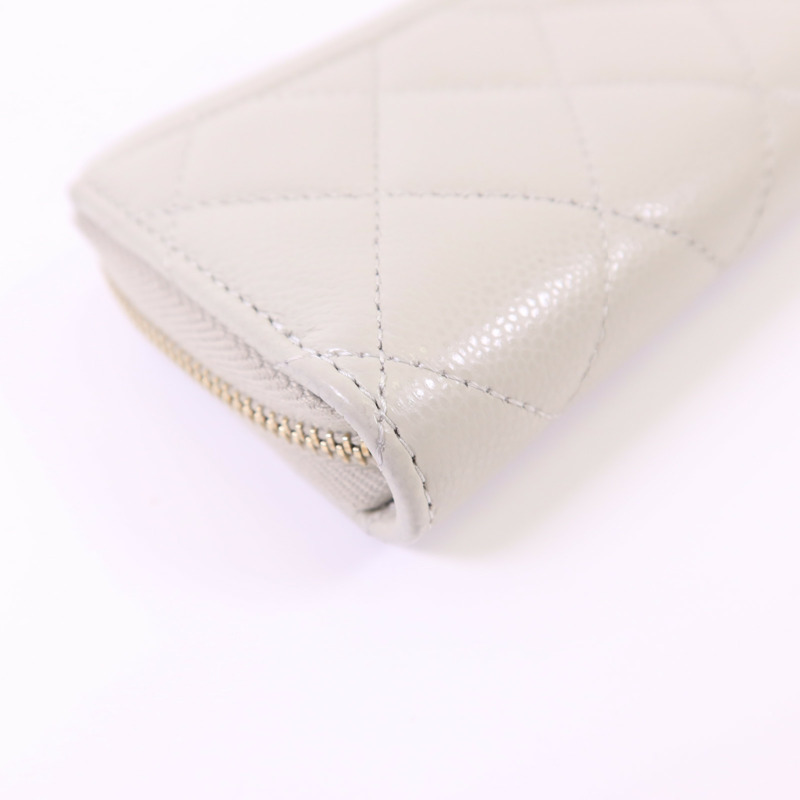 CHANEL 牛皮皮革Coin Case金扣零錢包-11