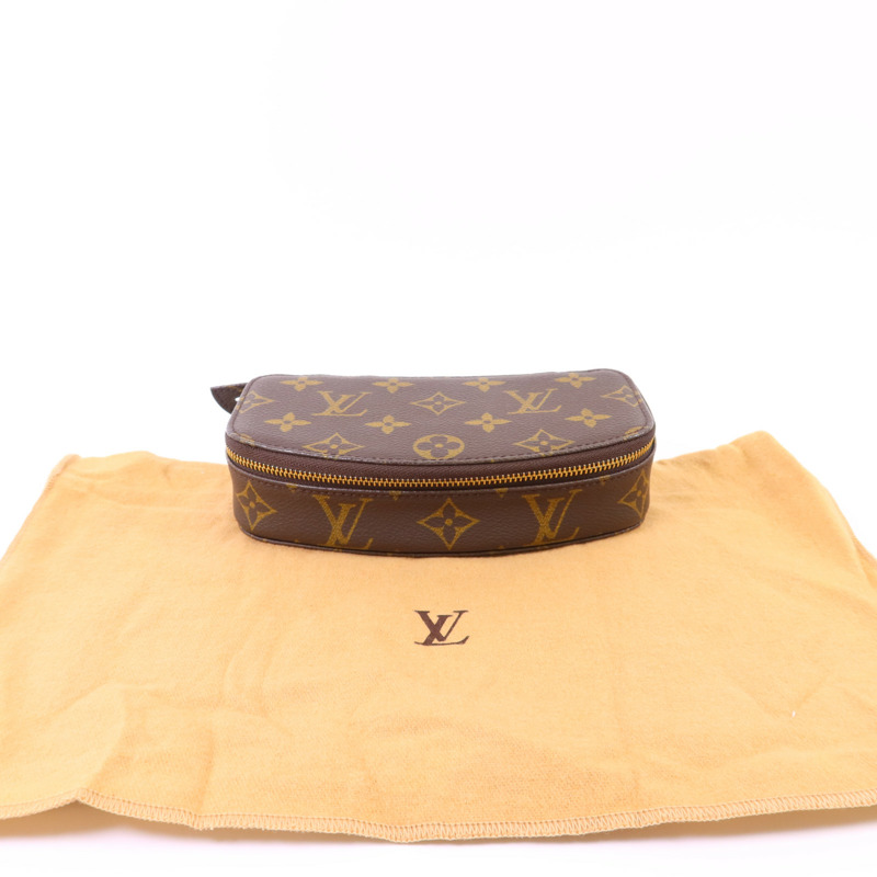 LOUIS VUITTON Monogram Poche Monte Carlo Jewelry Case金扣首飾盒-13