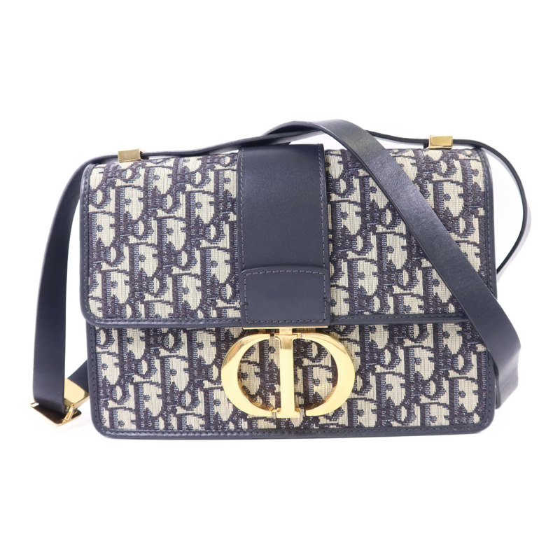 Dior 帆布Montaigne金扣肩背袋-0