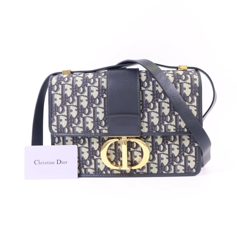 Dior 帆布Montaigne金扣肩背袋-3