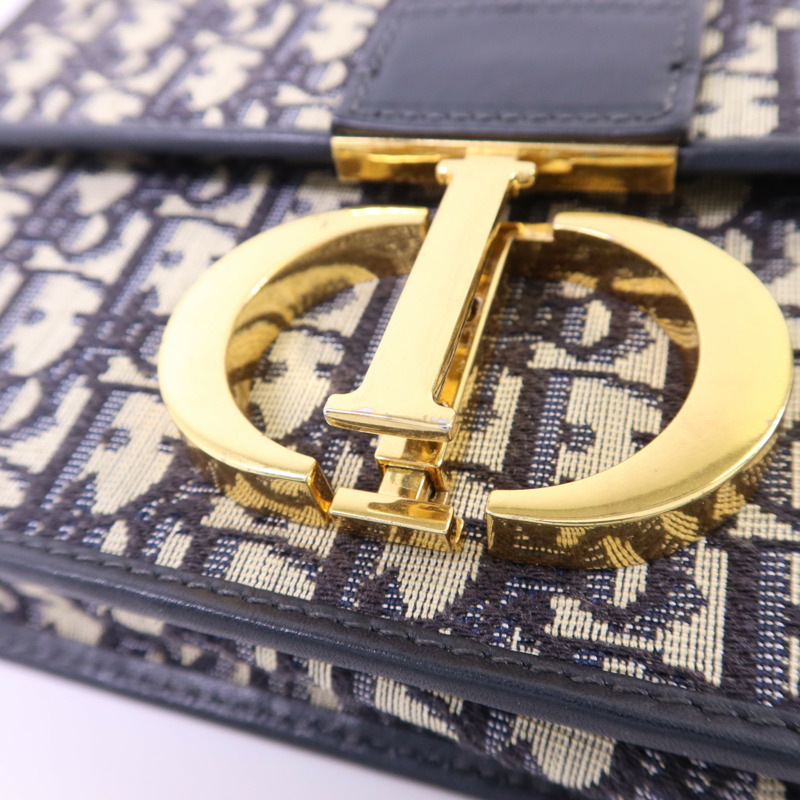 Dior 帆布Montaigne金扣肩背袋-12