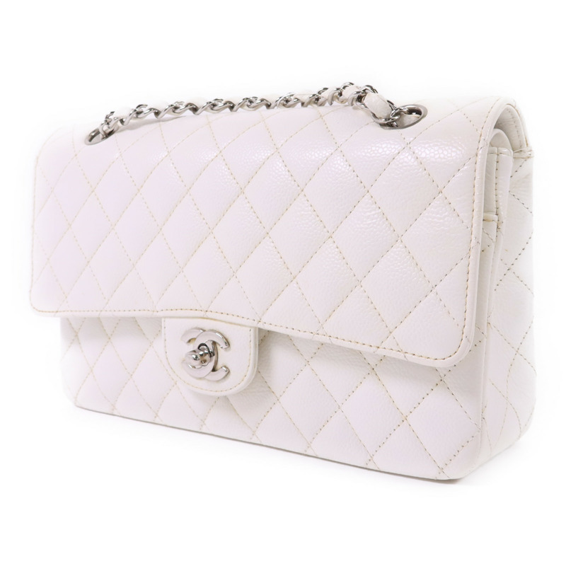 CHANEL 牛皮皮革Classic 25銀扣鏈帶肩背袋-2