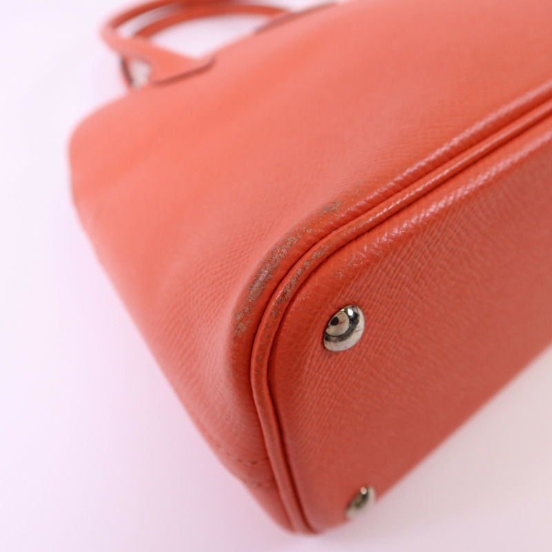 HERMES Epsom皮革Bolide 27銀扣手挽肩背兩用袋Rose Jaipur-11