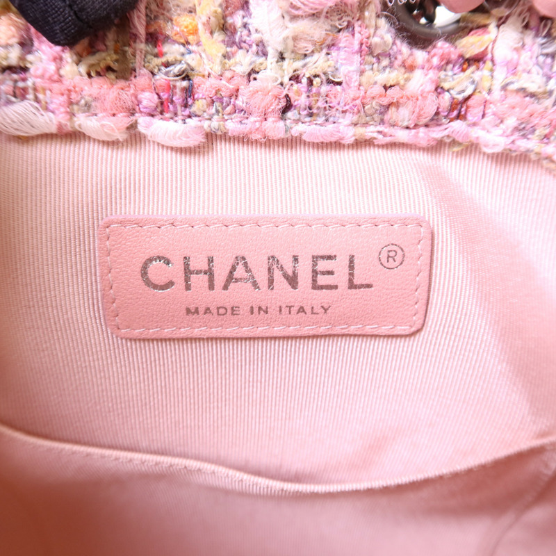 CHANEL 斜紋軟呢Gabrielle Backpack背包-6