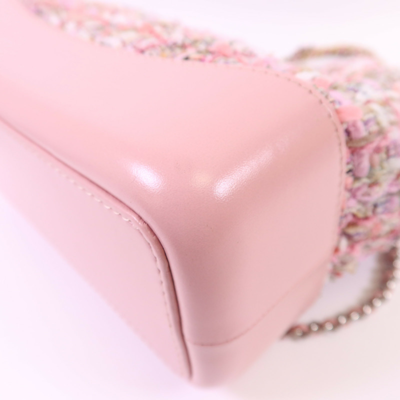 CHANEL 斜紋軟呢Gabrielle Backpack背包-9