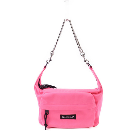 BALENCIAGA 帆布Raver Bag鏈帶肩背袋