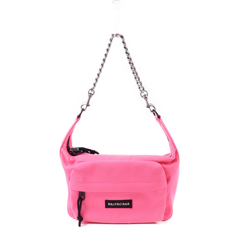 BALENCIAGA 帆布Raver Bag鏈帶肩背袋-0