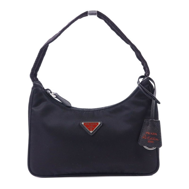 PRADA 尼龍Shoulder Bag銀扣肩背袋-0