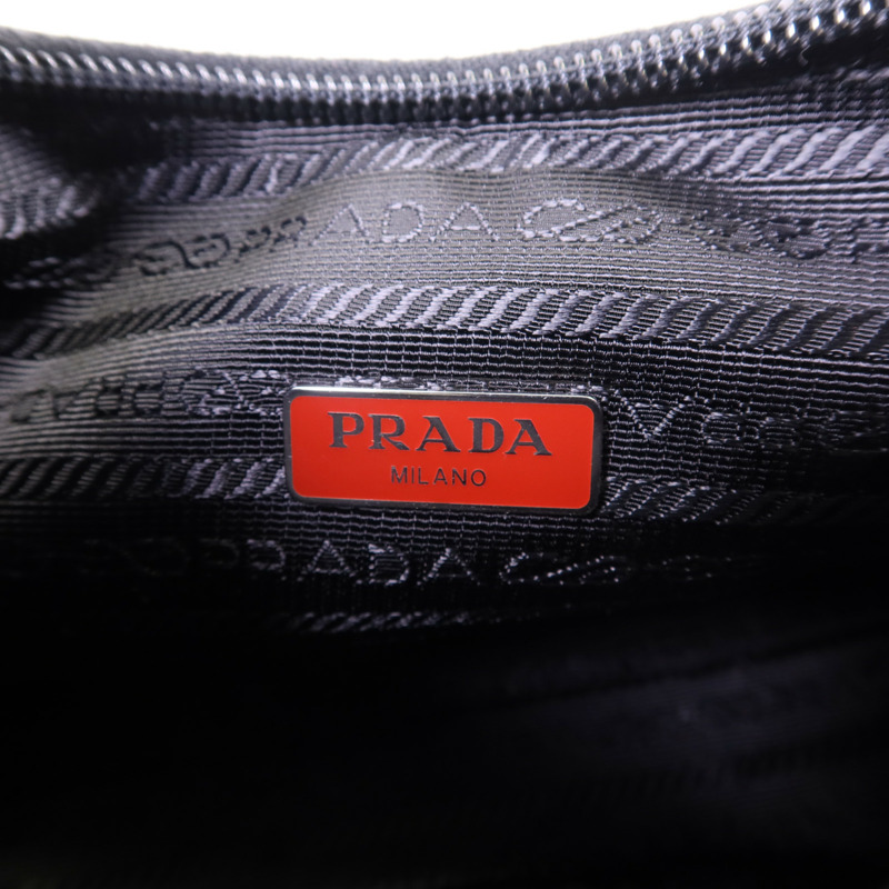 PRADA 尼龍Shoulder Bag銀扣肩背袋-6