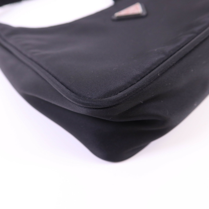 PRADA 尼龍Shoulder Bag銀扣肩背袋-13