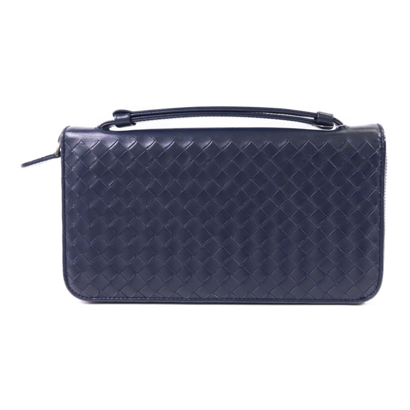 BOTTEGA VENETA 牛皮皮革 Long Round Wallet長錢包-1