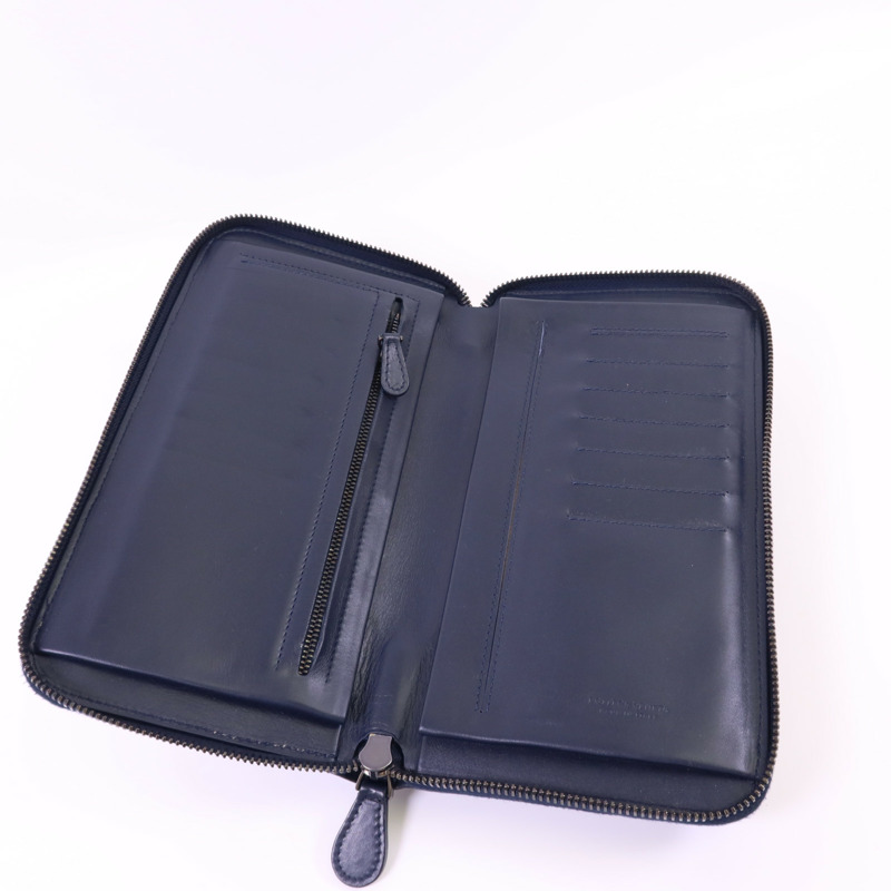 BOTTEGA VENETA 牛皮皮革 Long Round Wallet長錢包-4