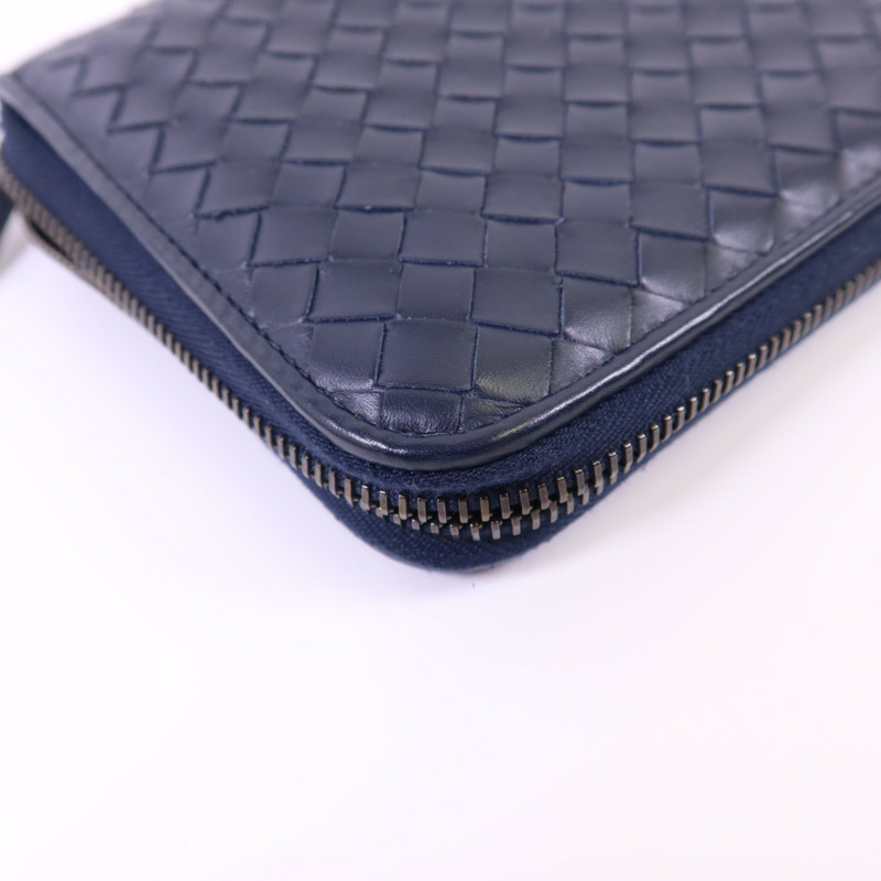 BOTTEGA VENETA 牛皮皮革 Long Round Wallet長錢包-12