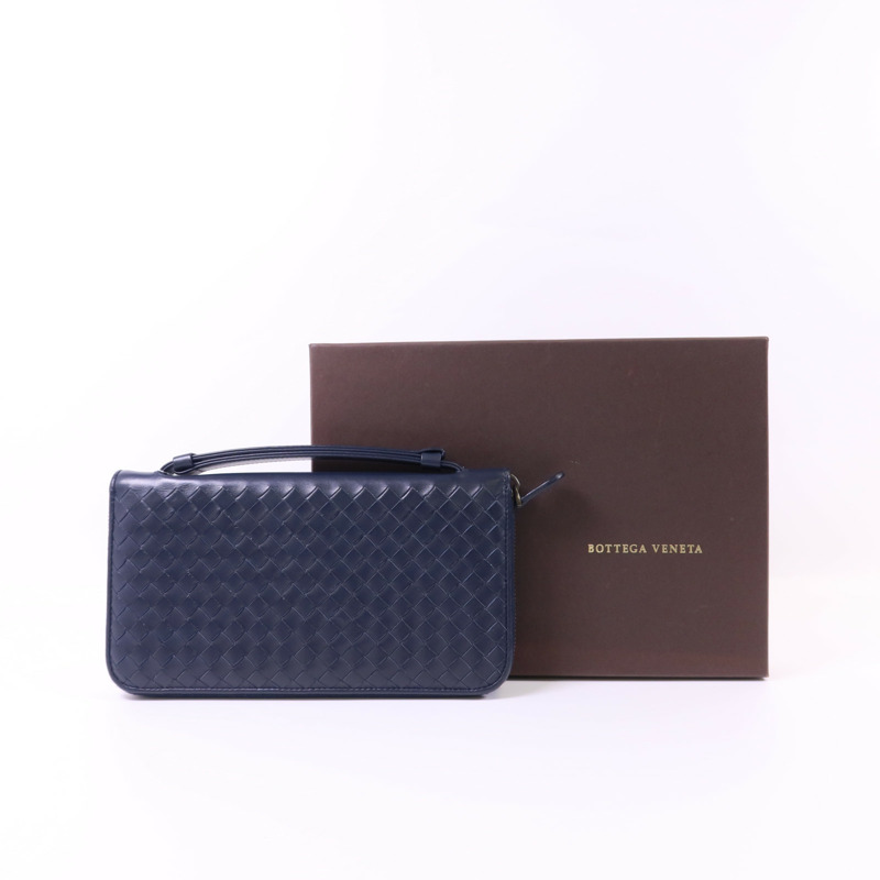 BOTTEGA VENETA 牛皮皮革 Long Round Wallet長錢包-18