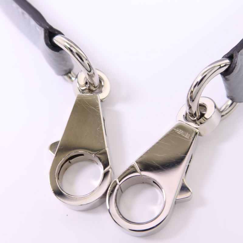 HERMES Epsom皮革Kelly 25銀扣手挽肩背兩用袋Bleu Glacier-12