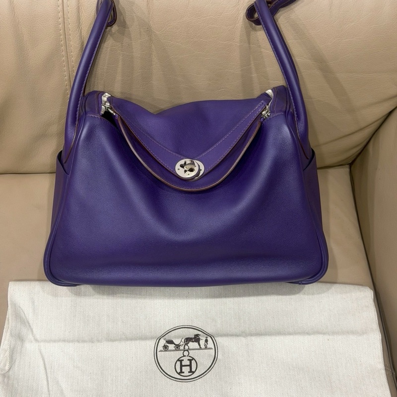 Hermes 愛馬仕 Lindy 林迪包30 鳶尾紫/98新美品-0