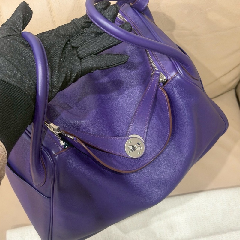 Hermes 愛馬仕 Lindy 林迪包30 鳶尾紫/98新美品-2
