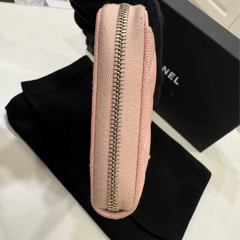 Chanel 櫻花粉長夾(9新)-4