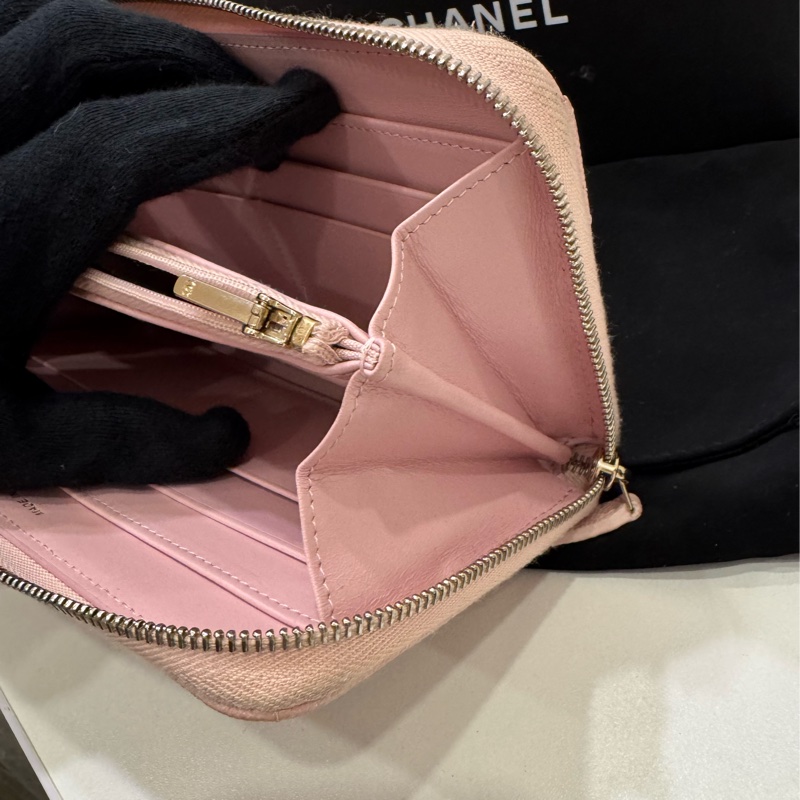 Chanel 櫻花粉長夾(9新)-8