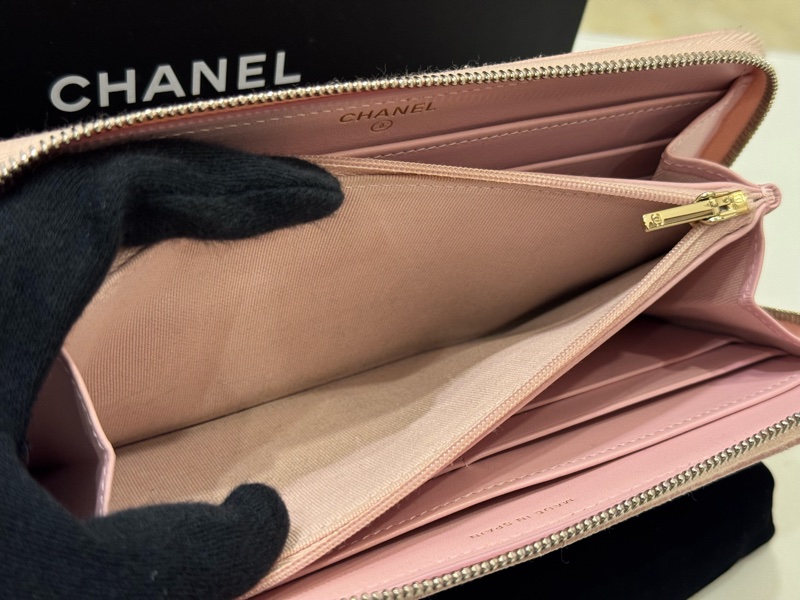 Chanel 櫻花粉長夾(9新)-10