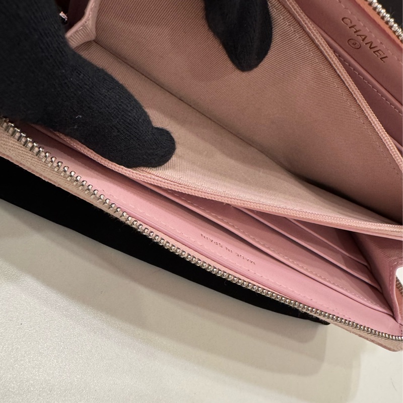 Chanel 櫻花粉長夾(9新)-11