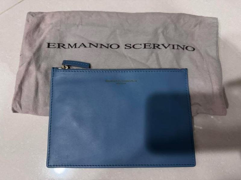 ✨支持安心購 / 全新 義大利 ERMANNO SCERVINO / 真皮小物袋-4
