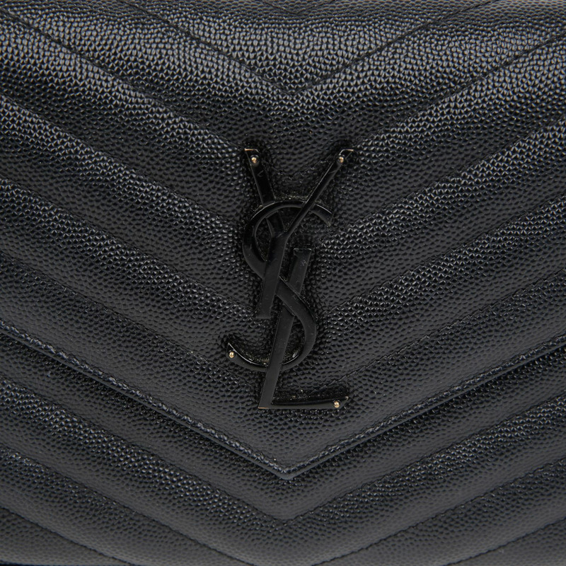 SAINT LAURENT Monogram Chain Wallet Crossbody 377828-1