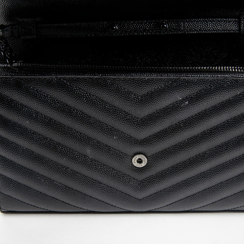 SAINT LAURENT Monogram Chain Wallet Crossbody 377828-12