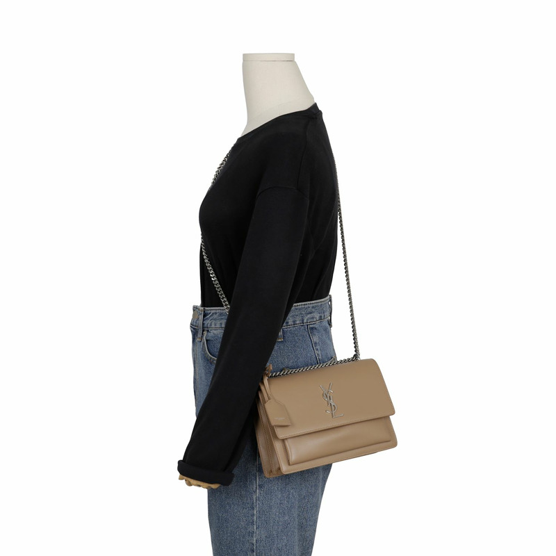 SAINT LAURENT 442906 日落中號鏈條單肩斜背包-10