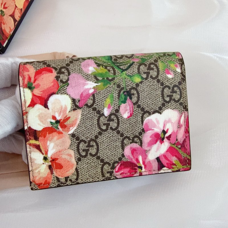 Gucci 花卉短款钱包-1
