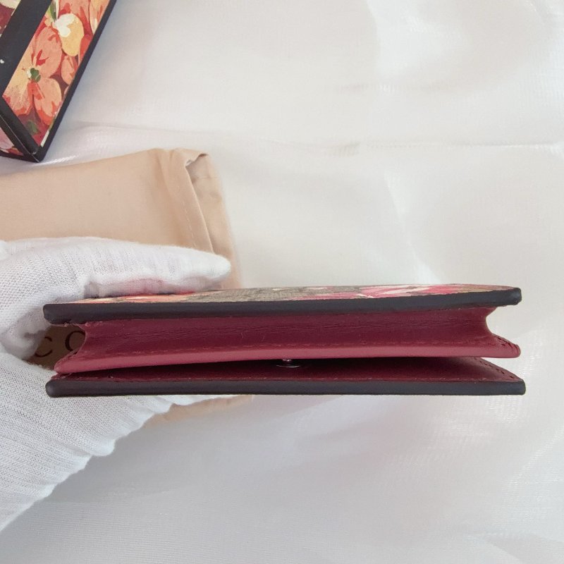 Gucci 花卉短款钱包-4