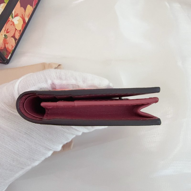 Gucci 花卉短款钱包-5