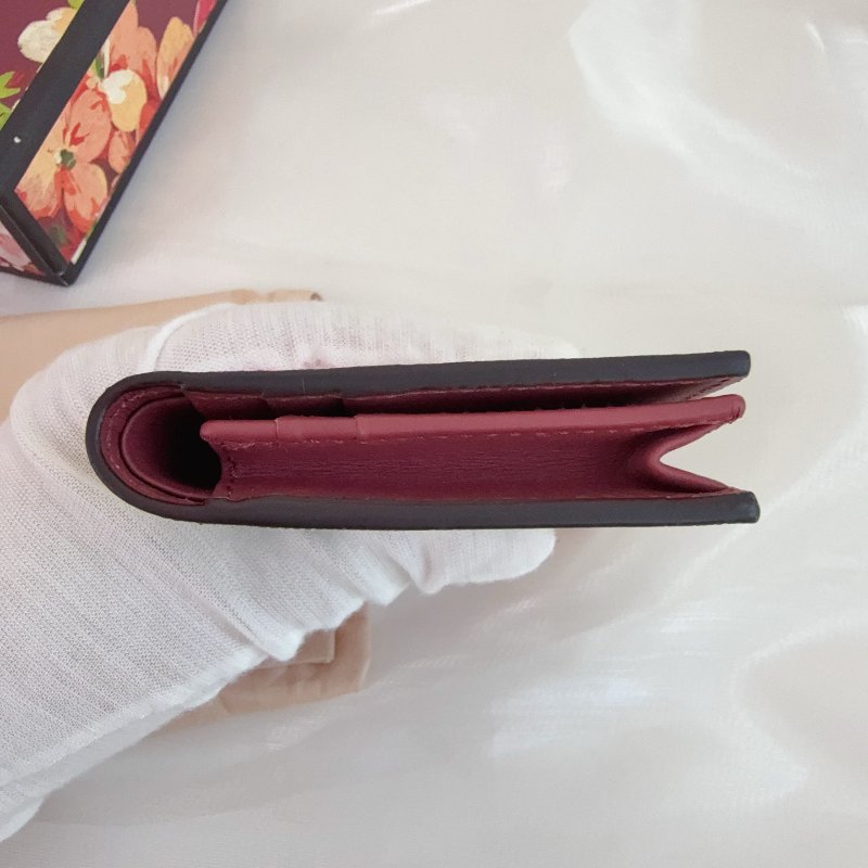 Gucci 花卉短款钱包-6