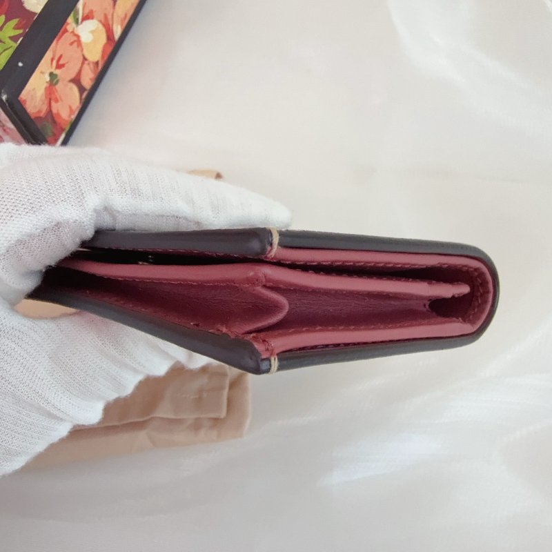 Gucci 花卉短款钱包-8