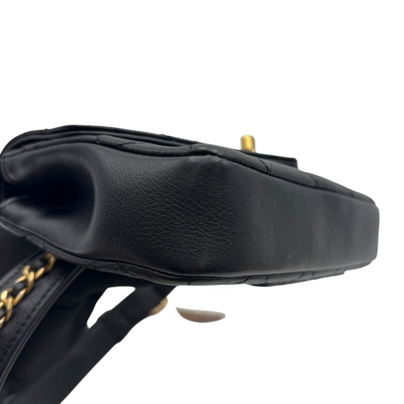 【美收精品】CHANEL 黑色羊皮腰包 B-985【隔月月中將轉賣至日本 上架期限30天】-7