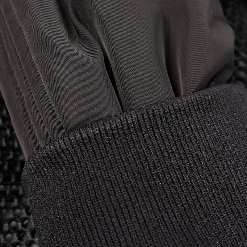 FENDI FF圖案黑色聚酯短版夾克，男款，二手，48號-10