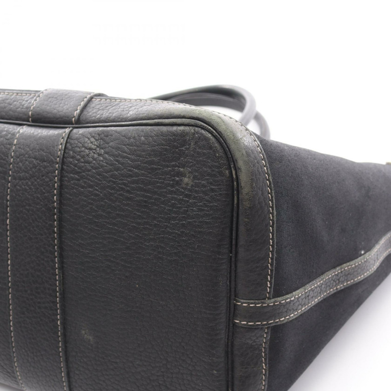 愛馬仕 Garden party PM 手提包,T Negonda 皮革,黑色,二手,帶五金配件-7