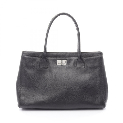 香奈兒 2.55 Executive Tote 手提包 A29293 小牛皮 黑色 二手 SHW