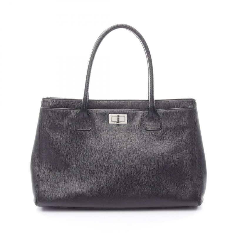 香奈兒 2.55 Executive Tote 手提包 A29293 小牛皮 黑色 二手 SHW-0